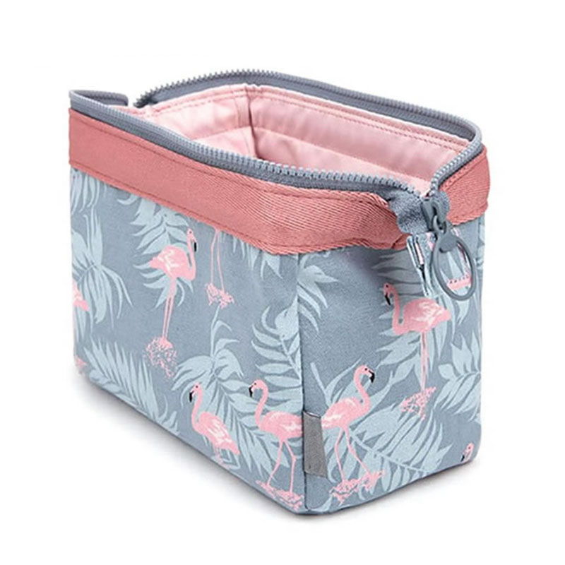 Makeup Beauty Necessaire - New fashionable women's waterproof flamingo makeup