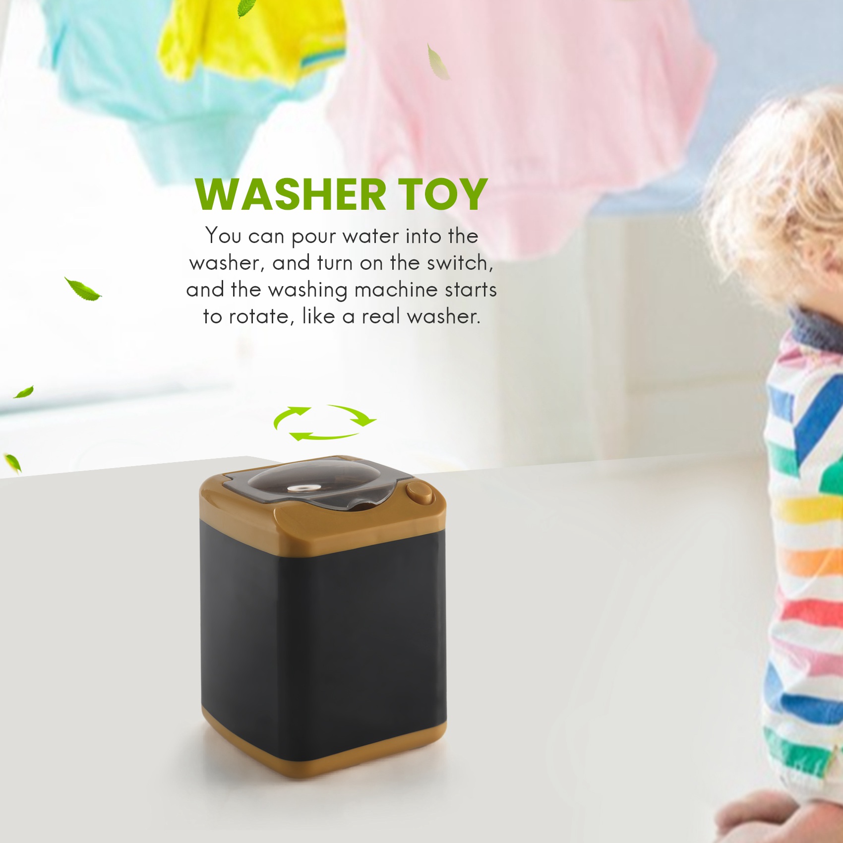 Beauty Makeup Kids - Multifunction Gold Blender Washing Machine Kids