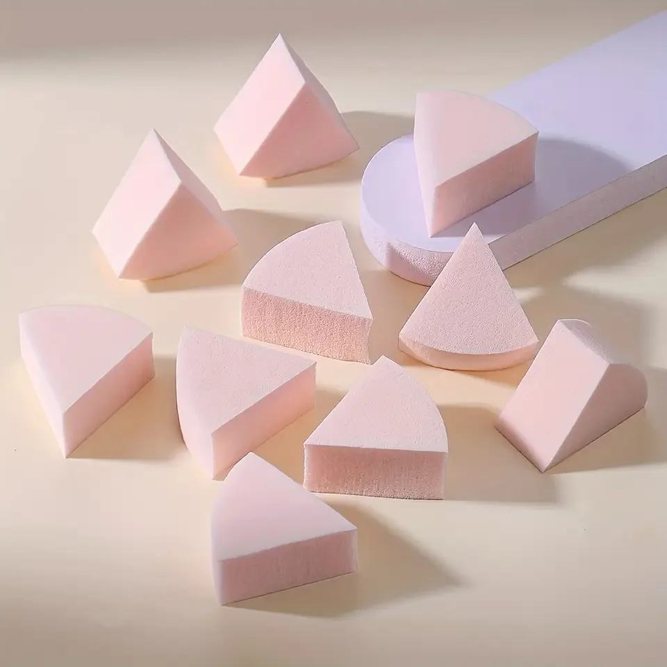 Beauty Makeup Sponge - 50pcs Triangle Makeup Blender Sponges For