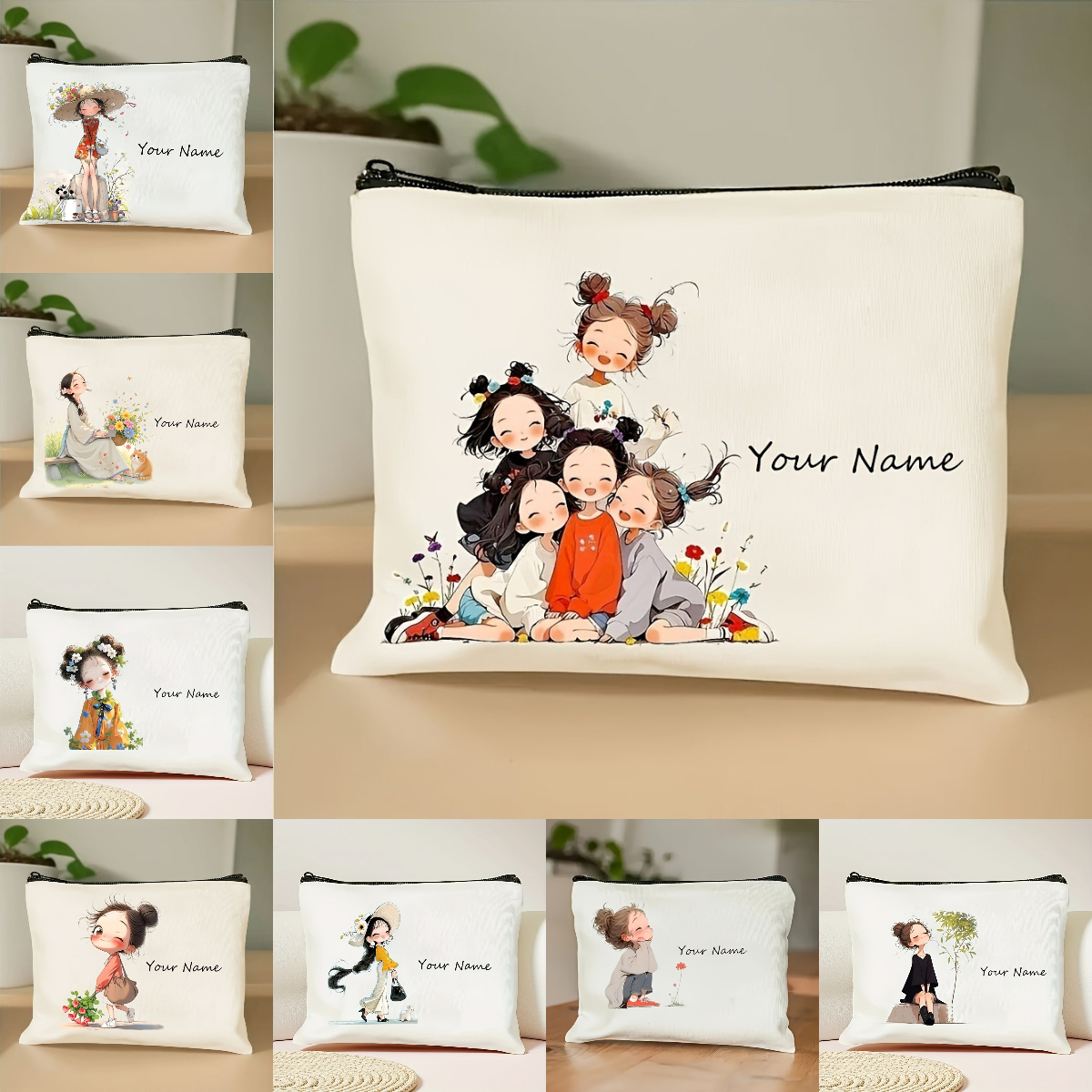 Beauty Makeup Women - Korean-Style Anime Girl Makeup Bag Custom
