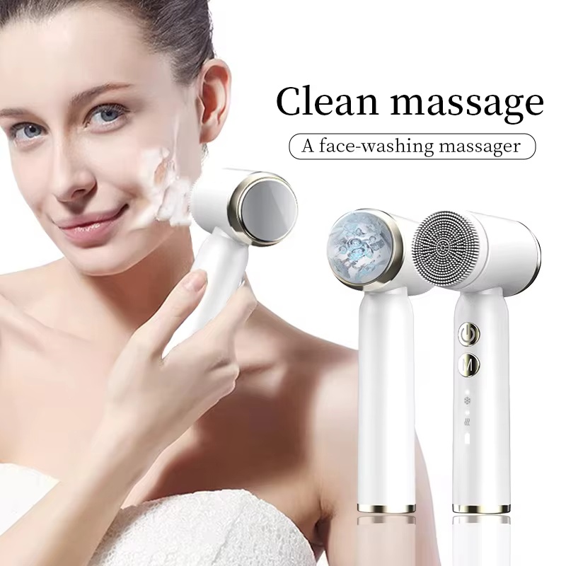 Electric Face Cleanser Brush - Electric Silicone Face Wash, Ultrasonic Home