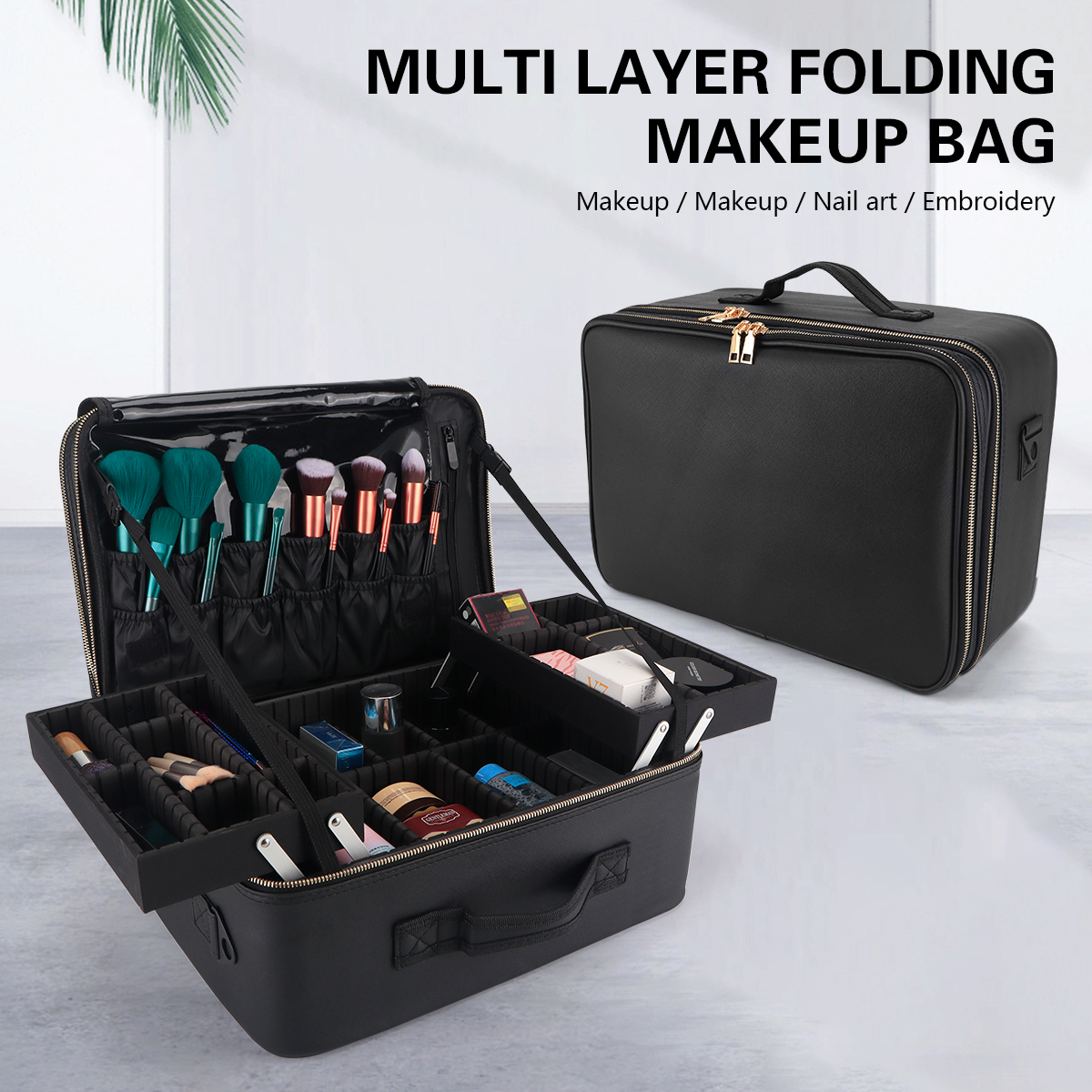Beauty Makeup Women - Women Travel Cosmetic Case Organizer Box