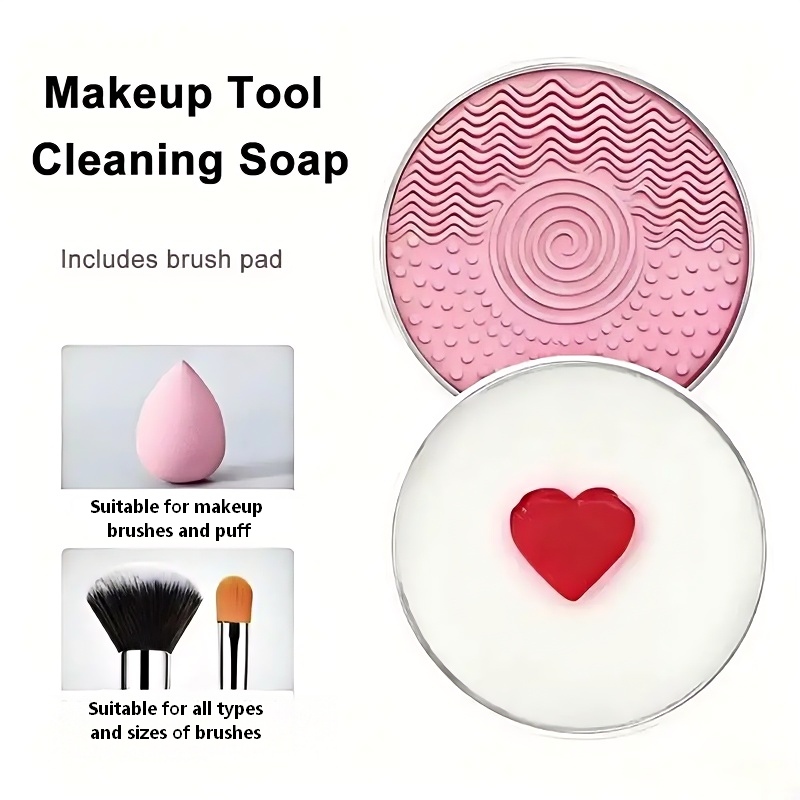 Beauty Makeup Sponge - Natural Makeup Brush Cleaner Soap Multi