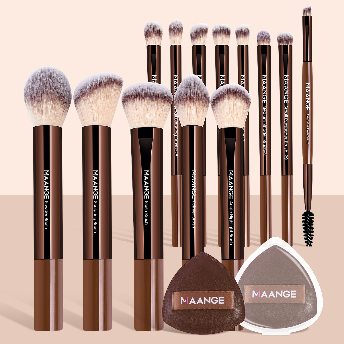Beauty Makeup Eyeshadow - MAANGE 13pcs Makeup Brush Set Soft