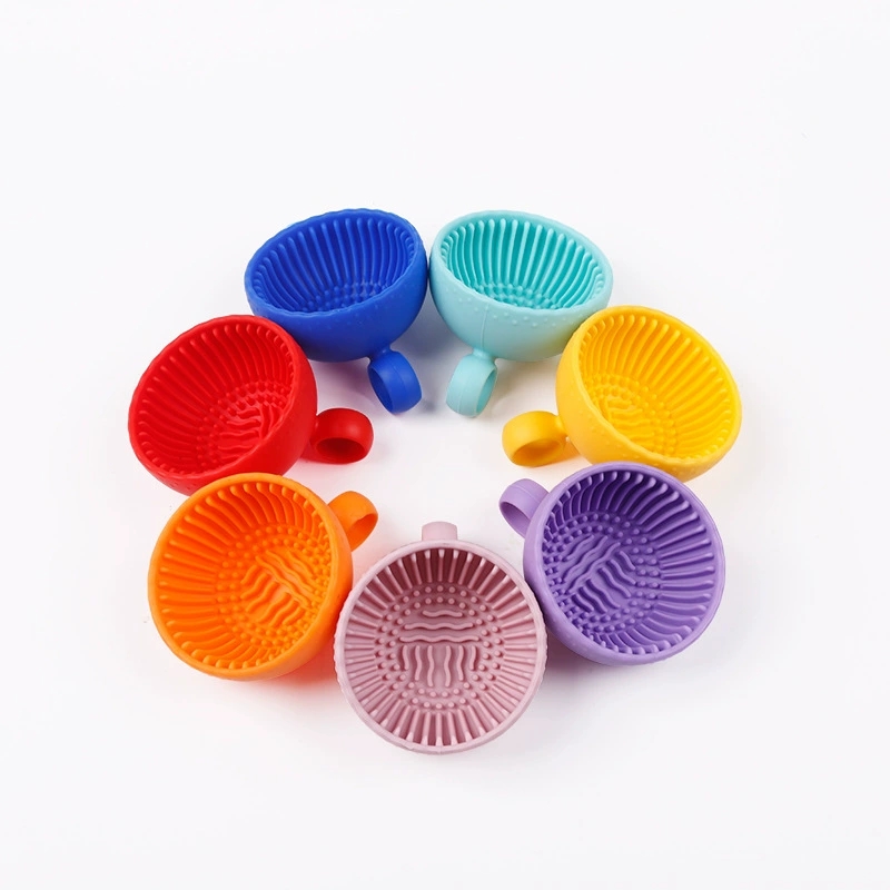 Beauty Makeup Sponge - Silicone Makeup Brush Cleaner Bowl for