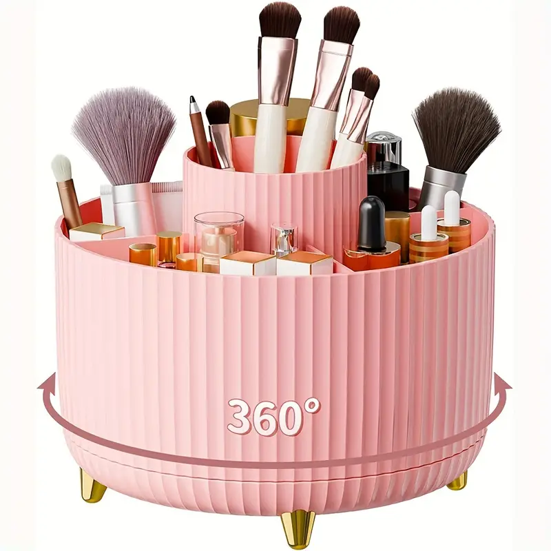 Beauty Makeup Lipstick - 360° Rotating Makeup Tool Storage Box