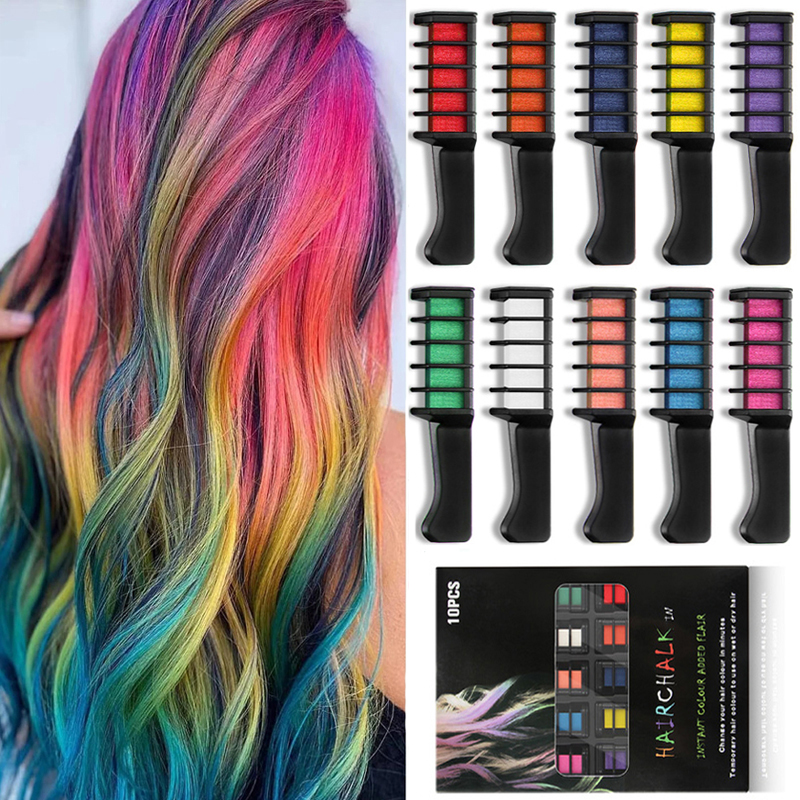 Beauty Makeup Kids - 10PCS Children Multi Color Hair Dye