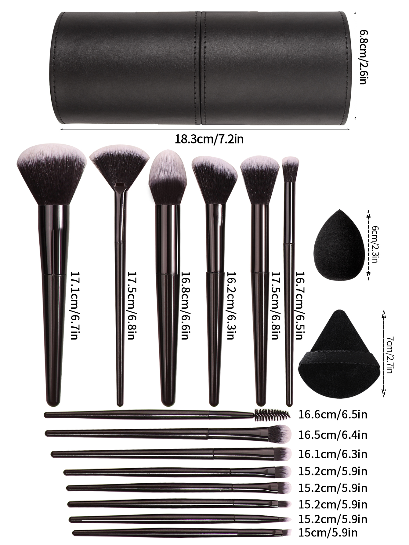 3~21pcs Fashion Makeup Brsuh S - Beauty Makeup Eyeshadow ulasan dan harga
