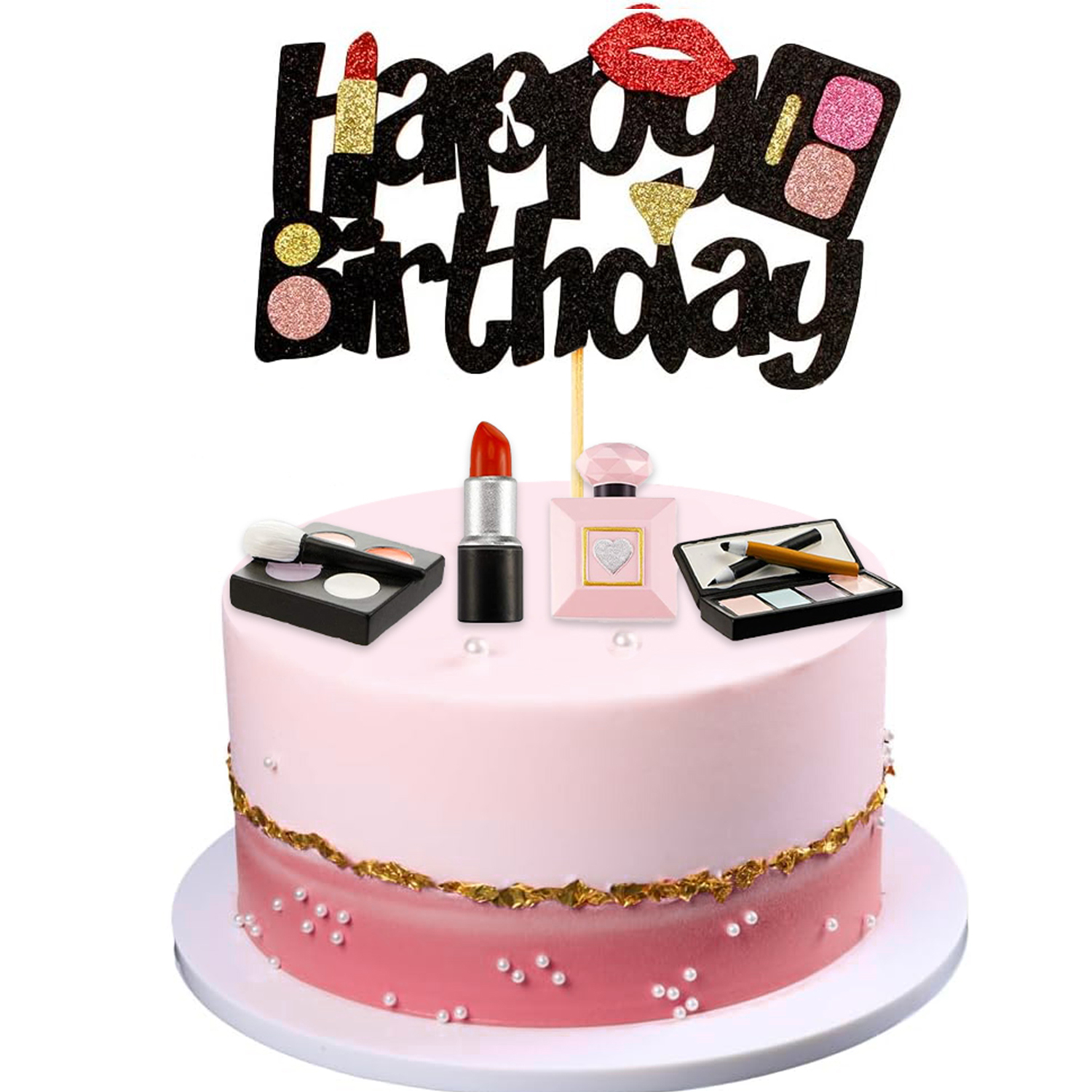 Makeup Themed Cake Toppers Res - Beauty Makeup Lipstick ulasan dan harga