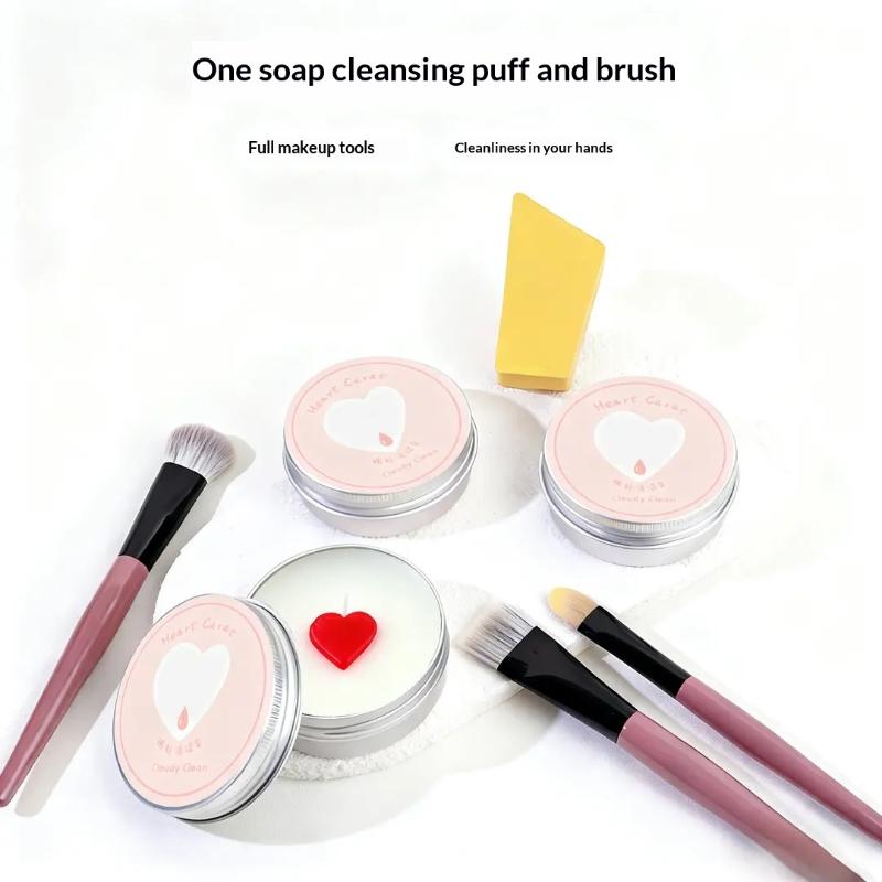 SU Cute Heart Shaped Makeup Br - Beauty Makeup Sponge ulasan dan harga