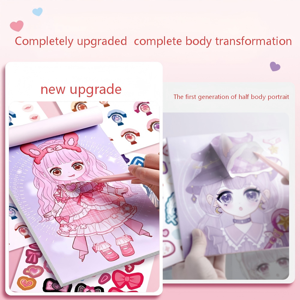 Super Cute Dress Up Stickers f - Beauty Makeup Kids ulasan dan harga