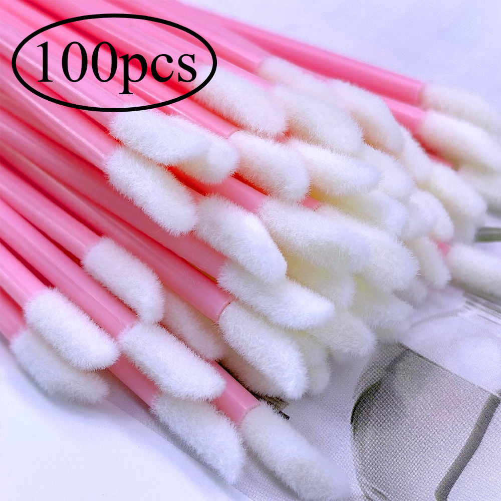100Pcs Disposable Lip Brush Ey - Beauty Makeup Lipstick ulasan dan harga