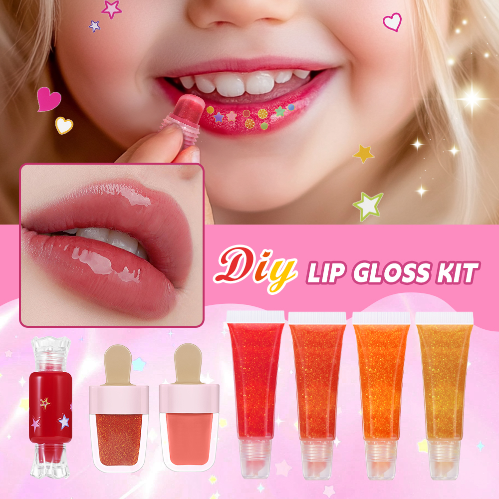 Lip Gloss Base Set Lip Gloss M - Beauty Makeup Kids ulasan dan harga