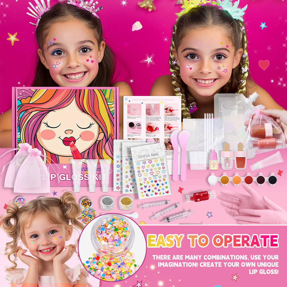 Lip Gloss Base Set Lip Gloss M - Beauty Makeup Kids ulasan dan harga