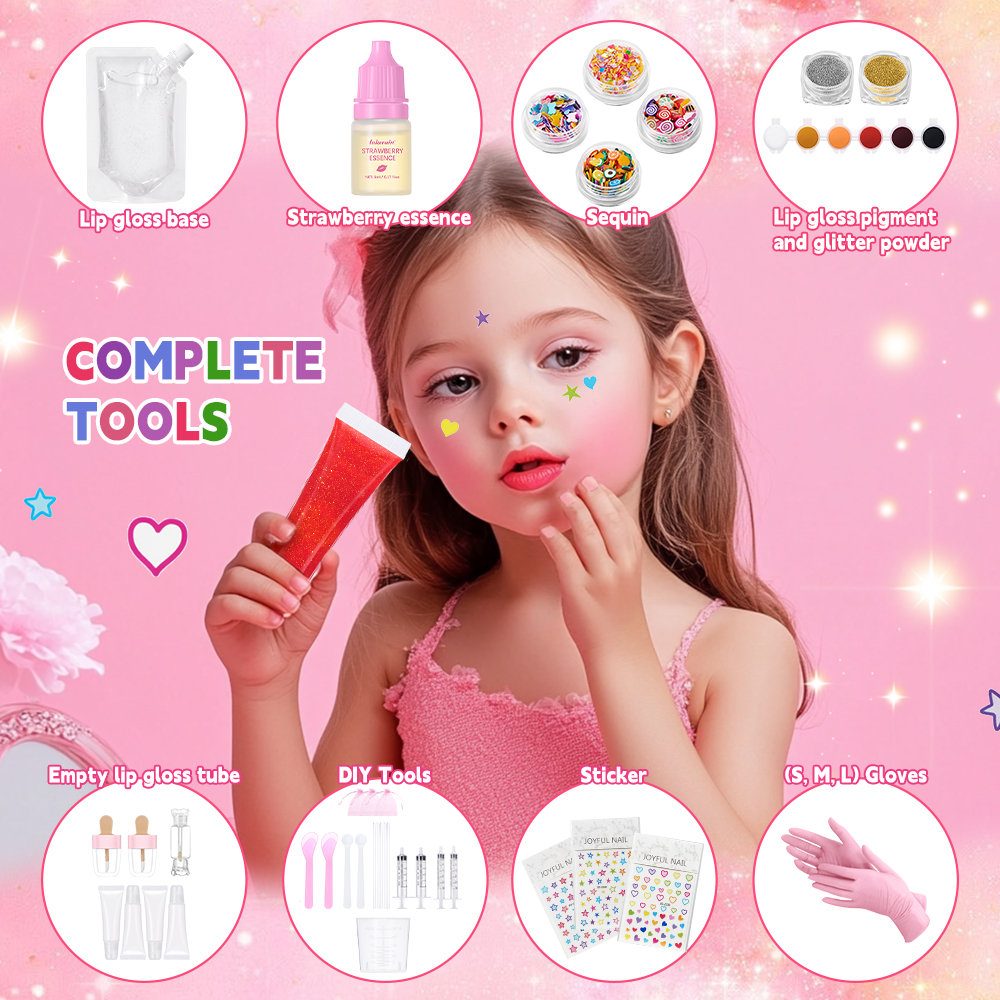 Lip Gloss Base Set Lip Gloss M - Beauty Makeup Kids ulasan dan harga