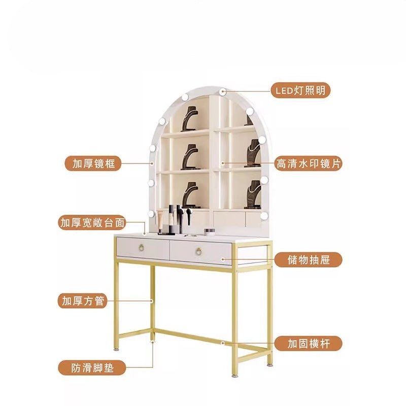 Studio makeup mirror with lamp - Beauty Makeup Bridal ulasan dan harga
