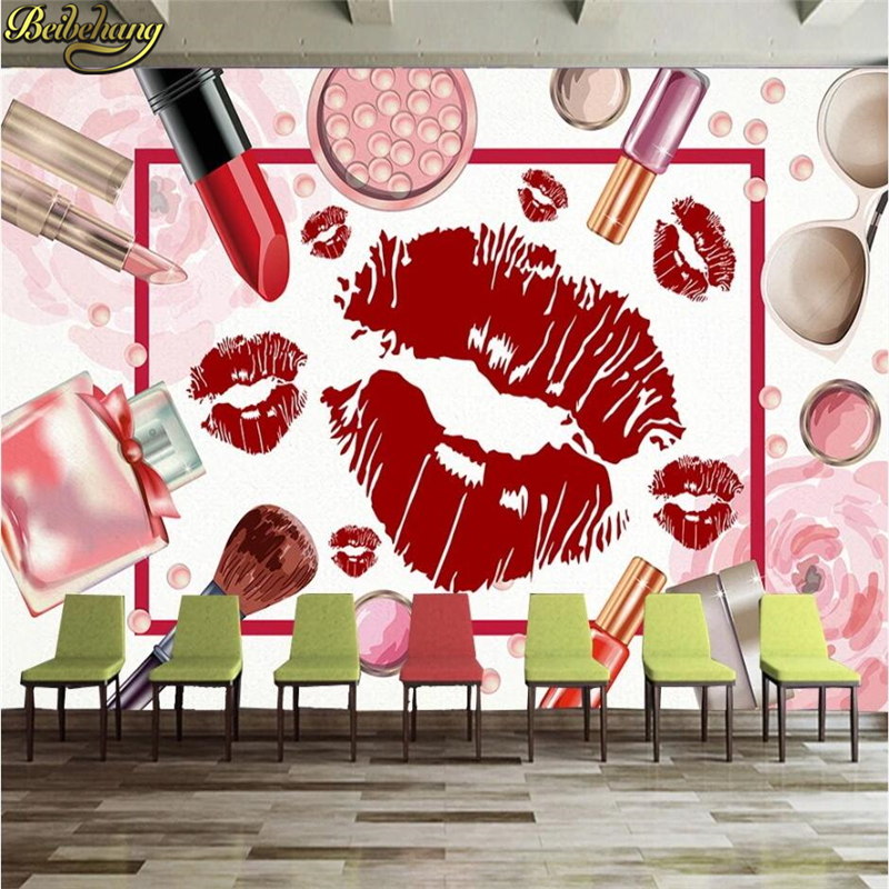 Custom Photo Wallpaper Modern  - Beauty Makeup Wallpaper ulasan dan harga