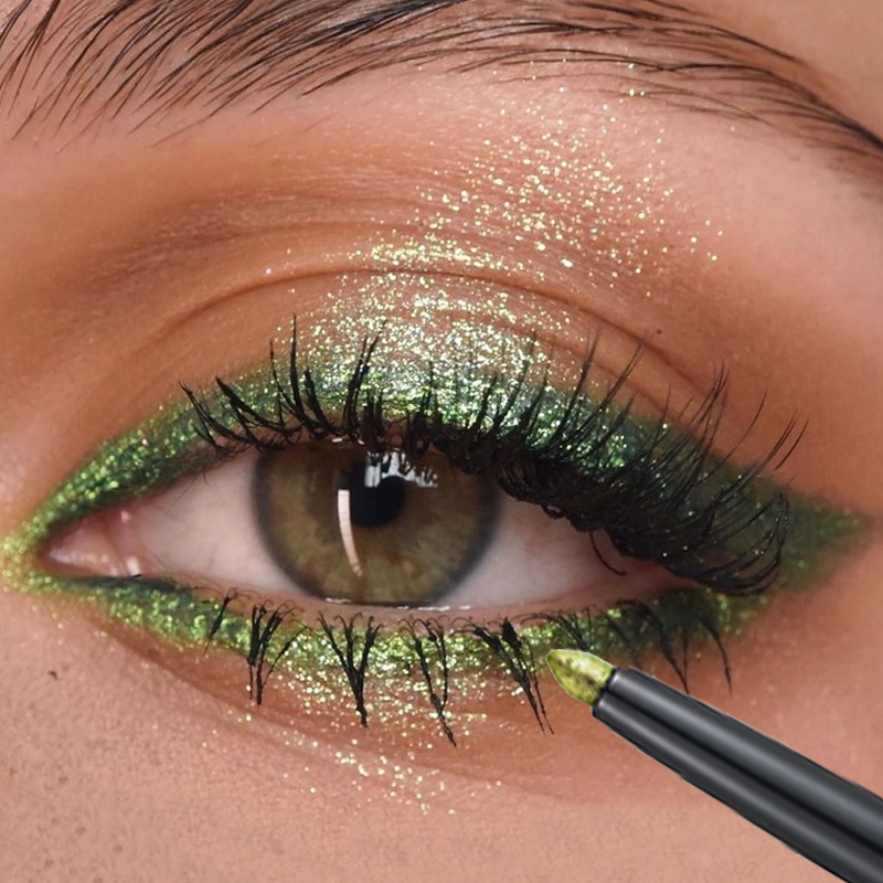 Waterproof Shiny Green Purple  - Beauty Makeup Eyeshadow ulasan dan harga