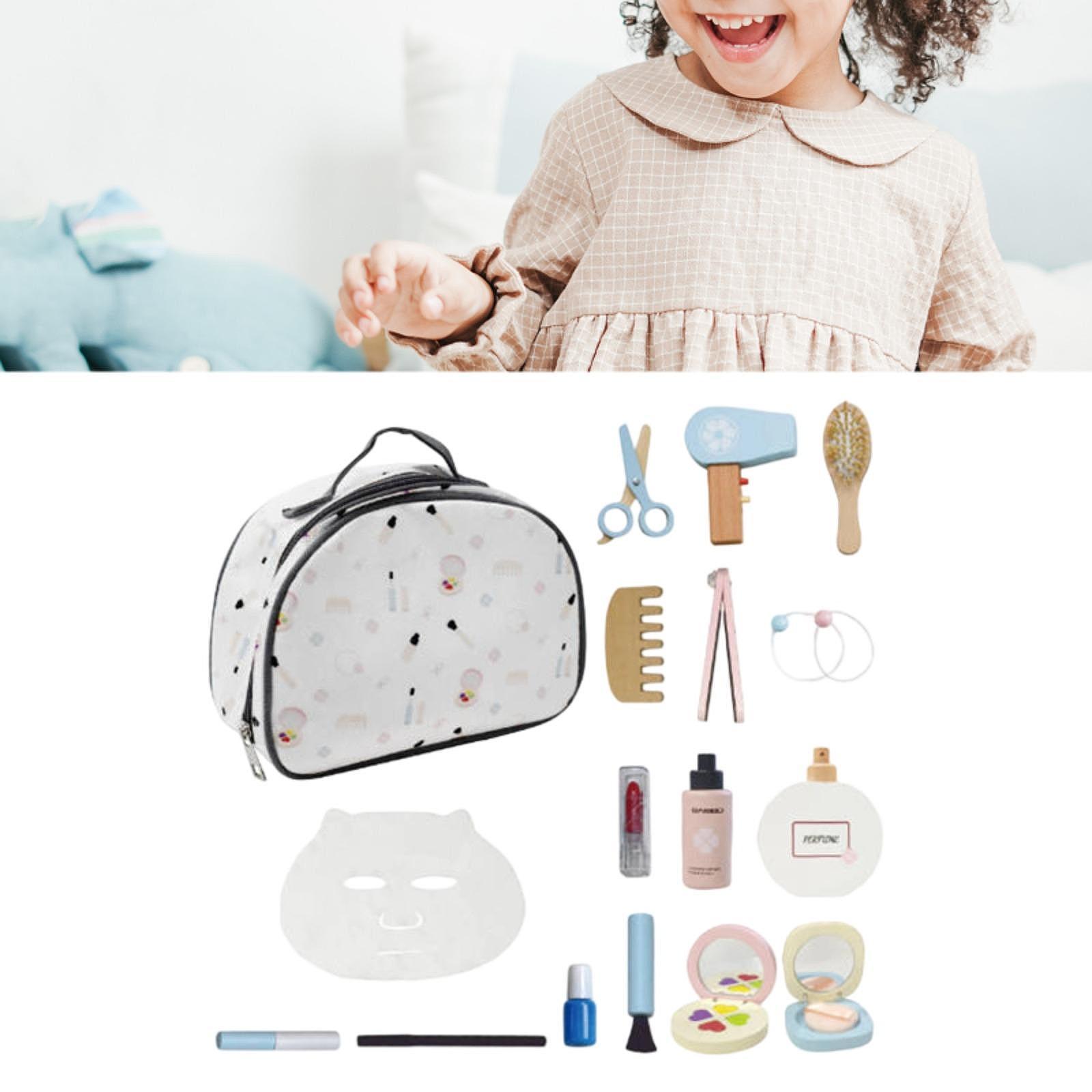 Wooden Makeup Toy Set Role Pla - Beauty Makeup Game ulasan dan harga