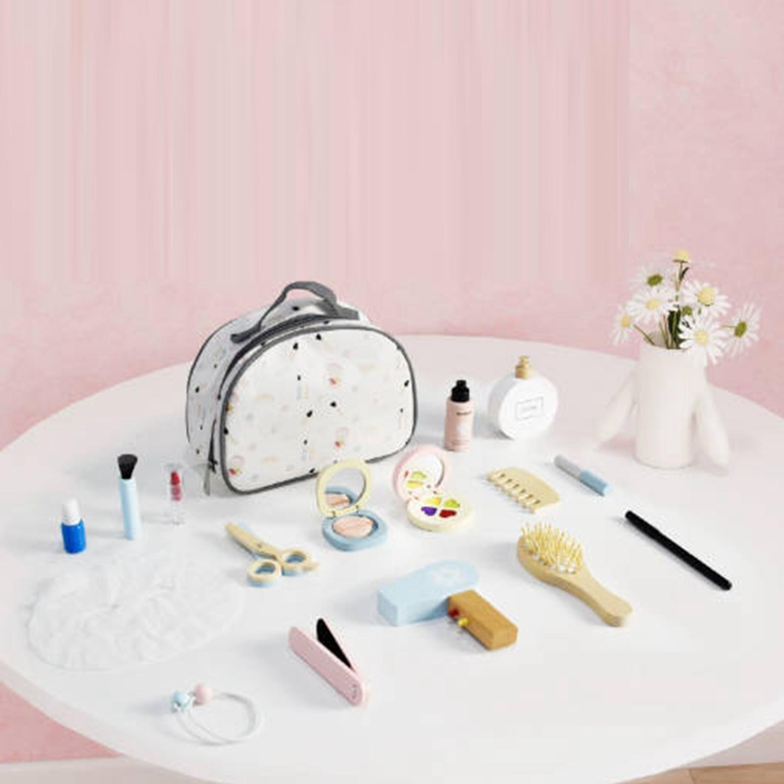 Wooden Makeup Toy Set Role Pla - Beauty Makeup Game ulasan dan harga