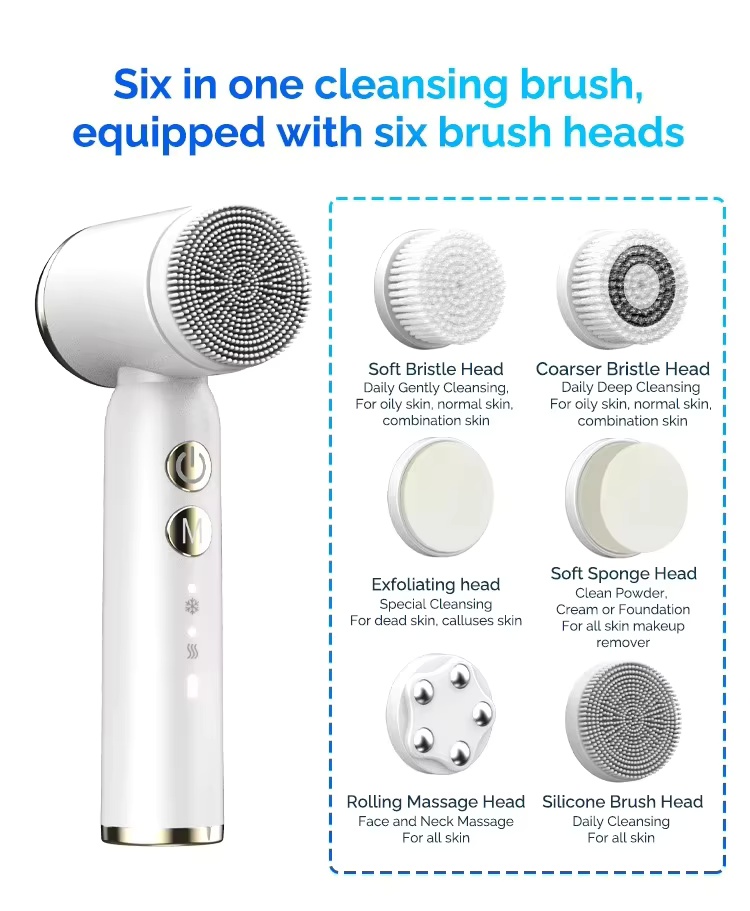 Electric Silicone Face Wash, U - Electric Face Cleanser Brush ulasan dan harga