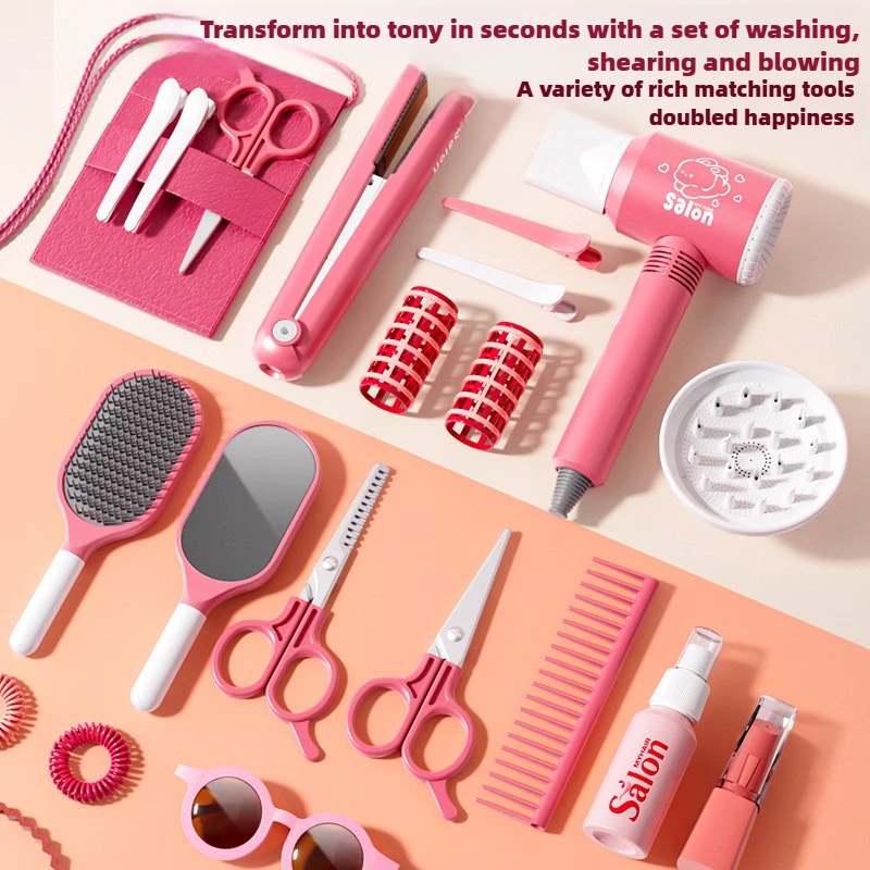 Girls Beauty Salon Set Kids Ha - Beauty Makeup Kids ulasan dan harga
