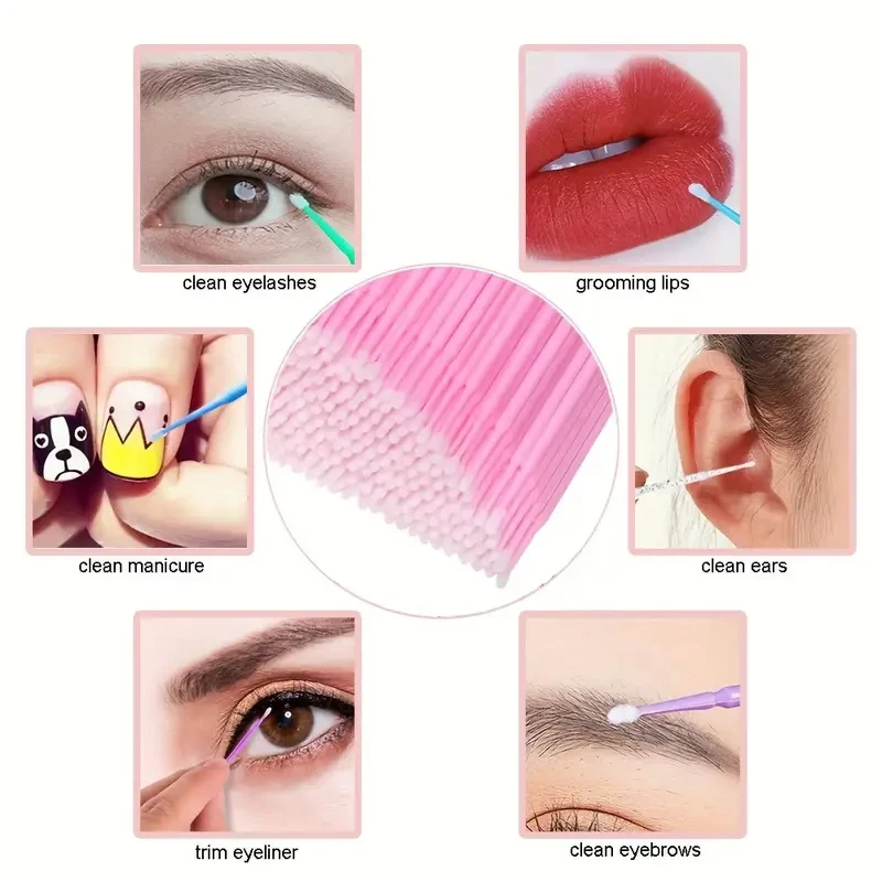 100pcs Micro Eyelash Applicato - Beauty Makeup Lipstick ulasan dan harga