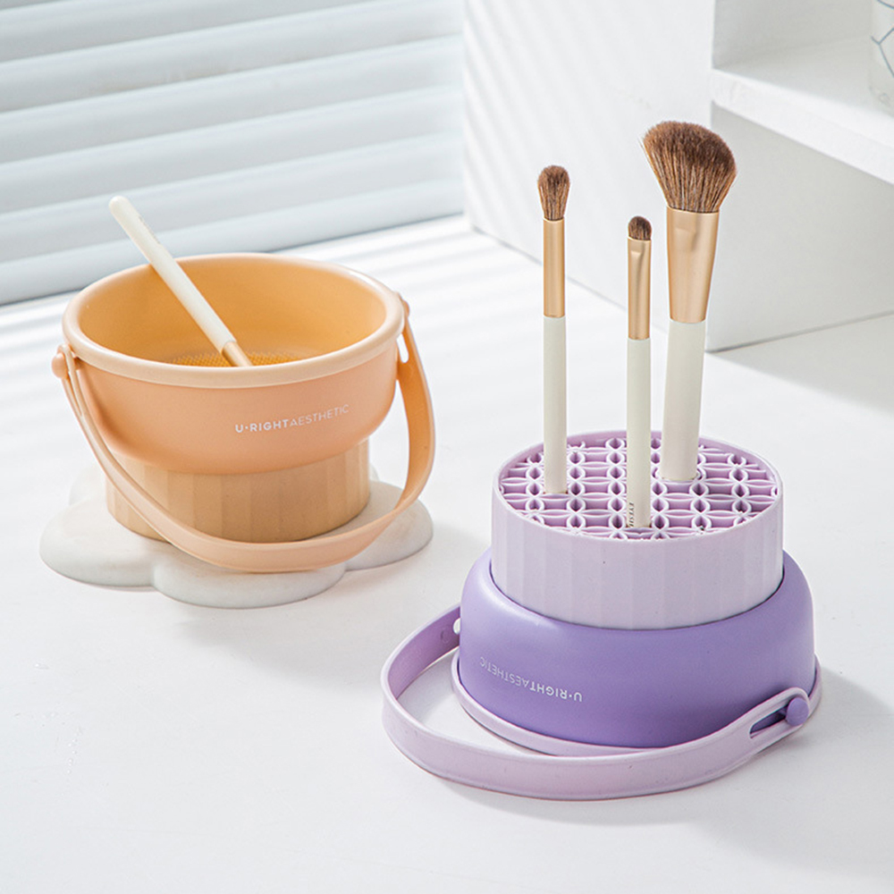 Makeup Brush Cleaning Bucket W - Beauty Makeup Sponge ulasan dan harga