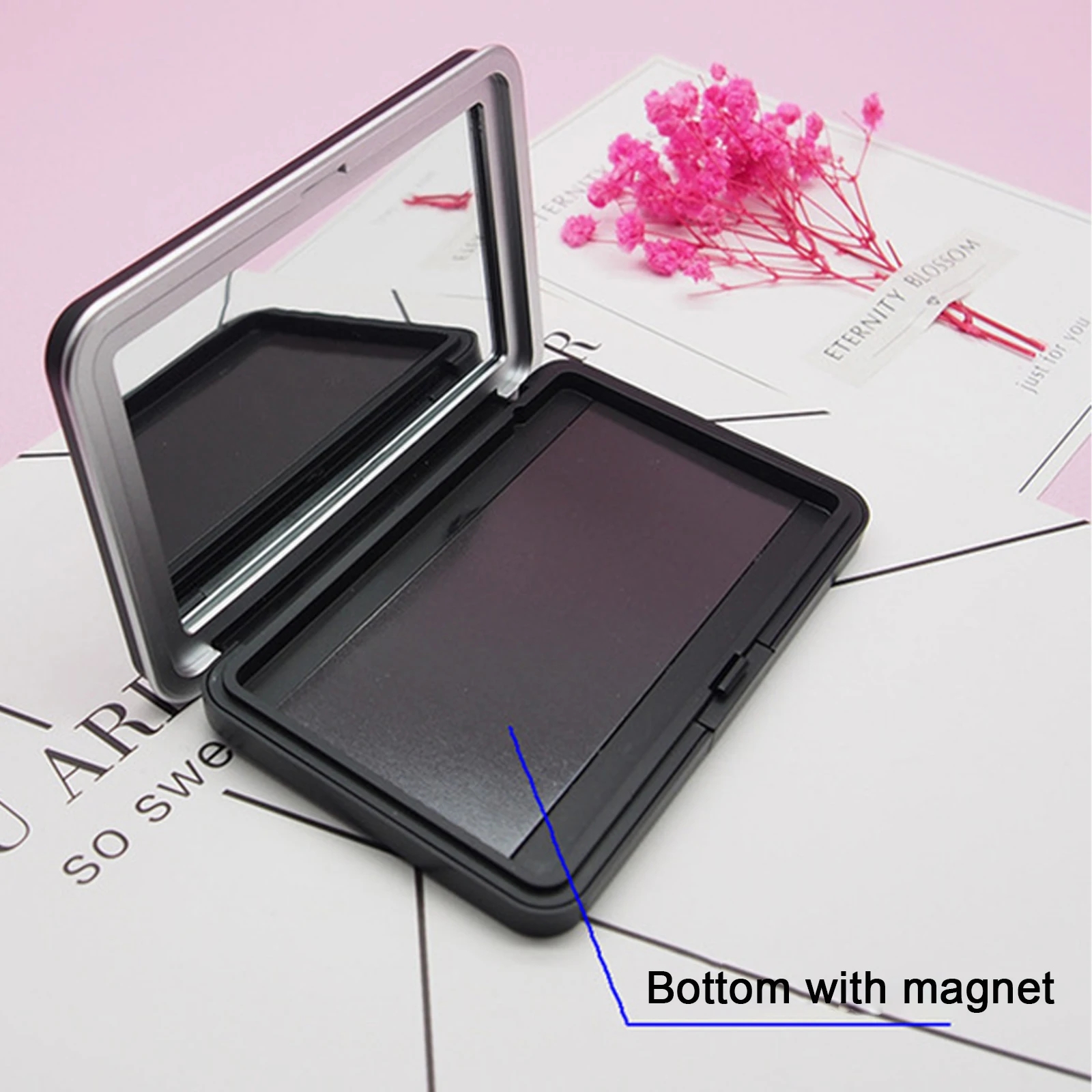 1Pc Matte Black Empty Magnetic - Beauty Makeup Eyeshadow ulasan dan harga