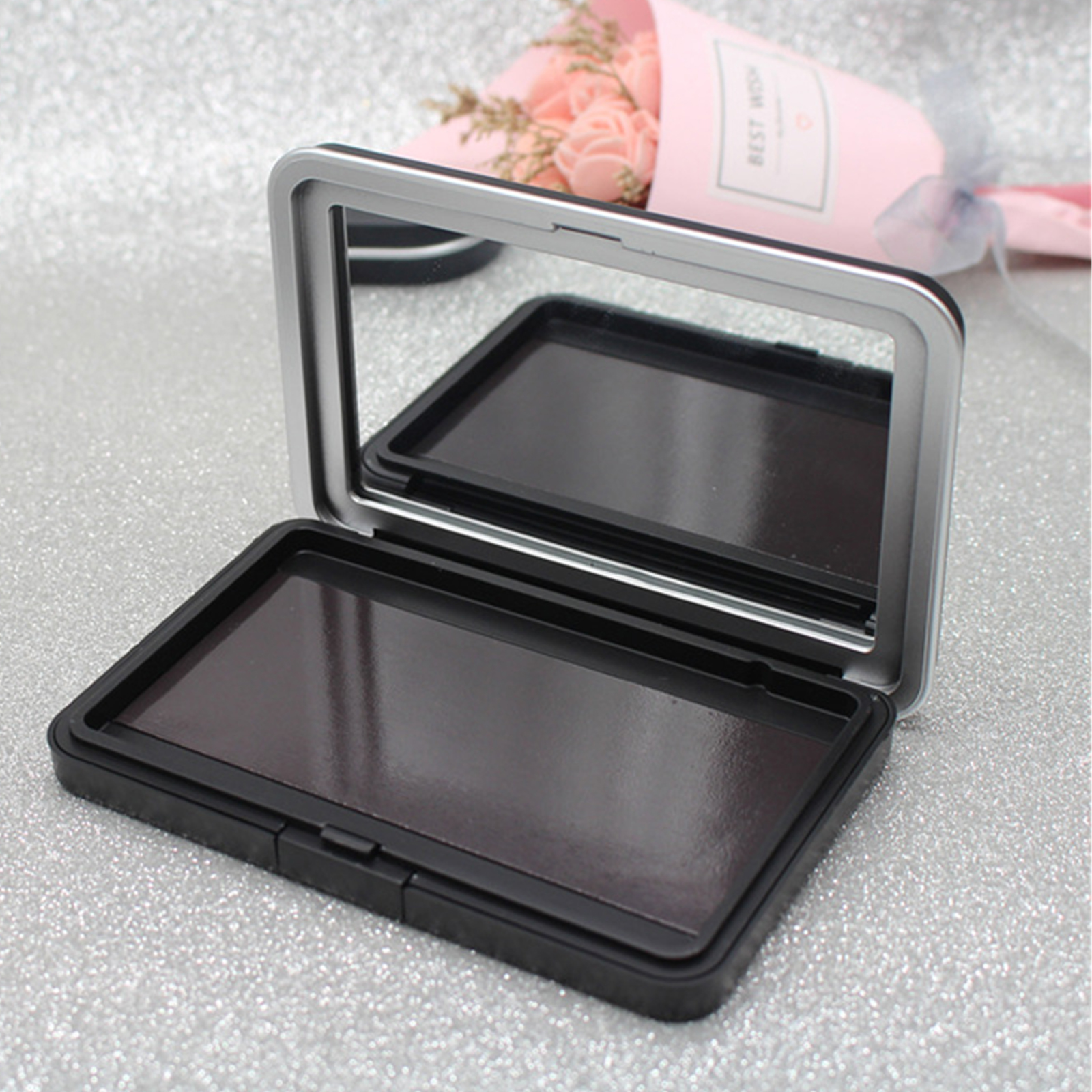 1Pc Matte Black Empty Magnetic - Beauty Makeup Eyeshadow ulasan dan harga