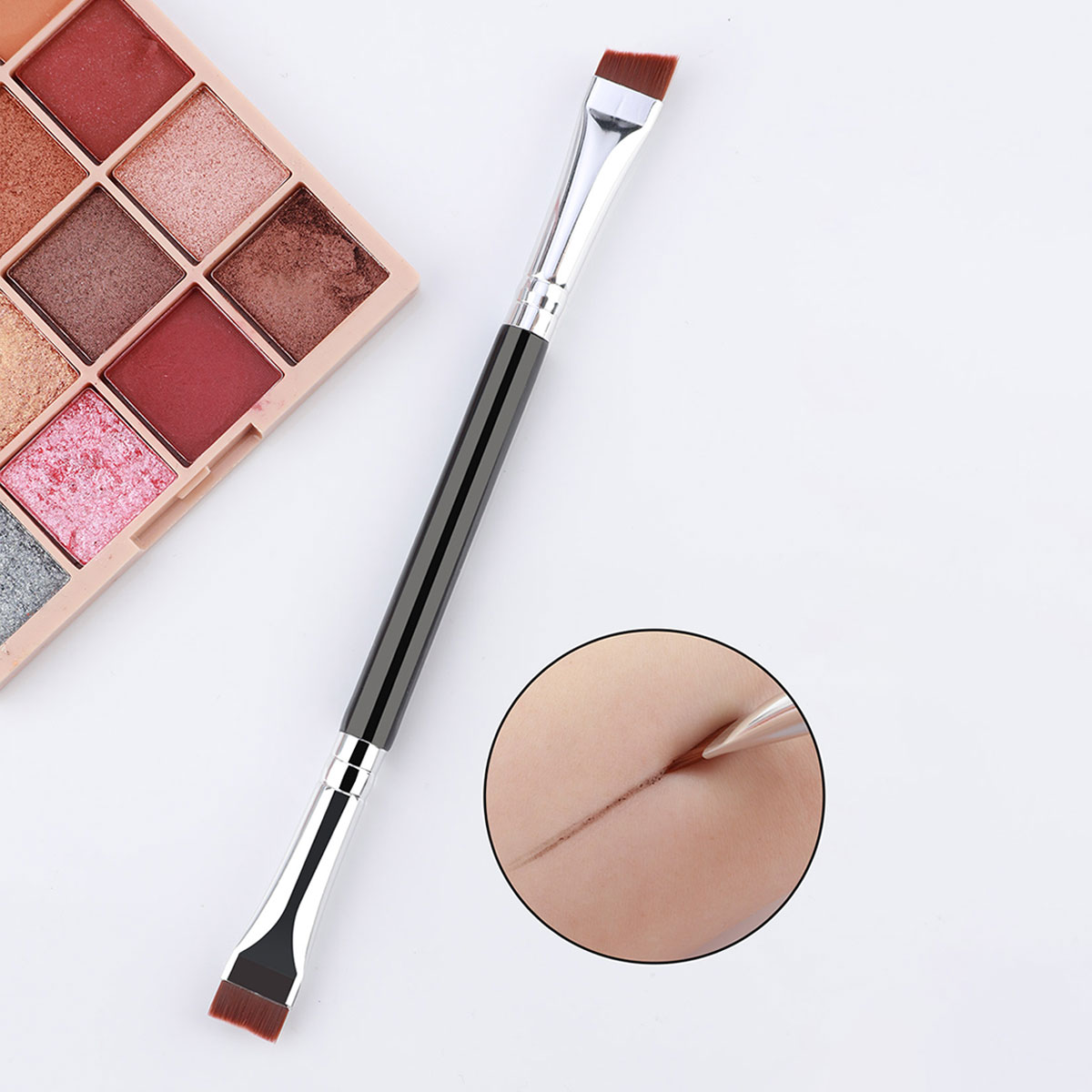 1 double head blade brush, eye - Beauty Makeup Eyeshadow ulasan dan harga