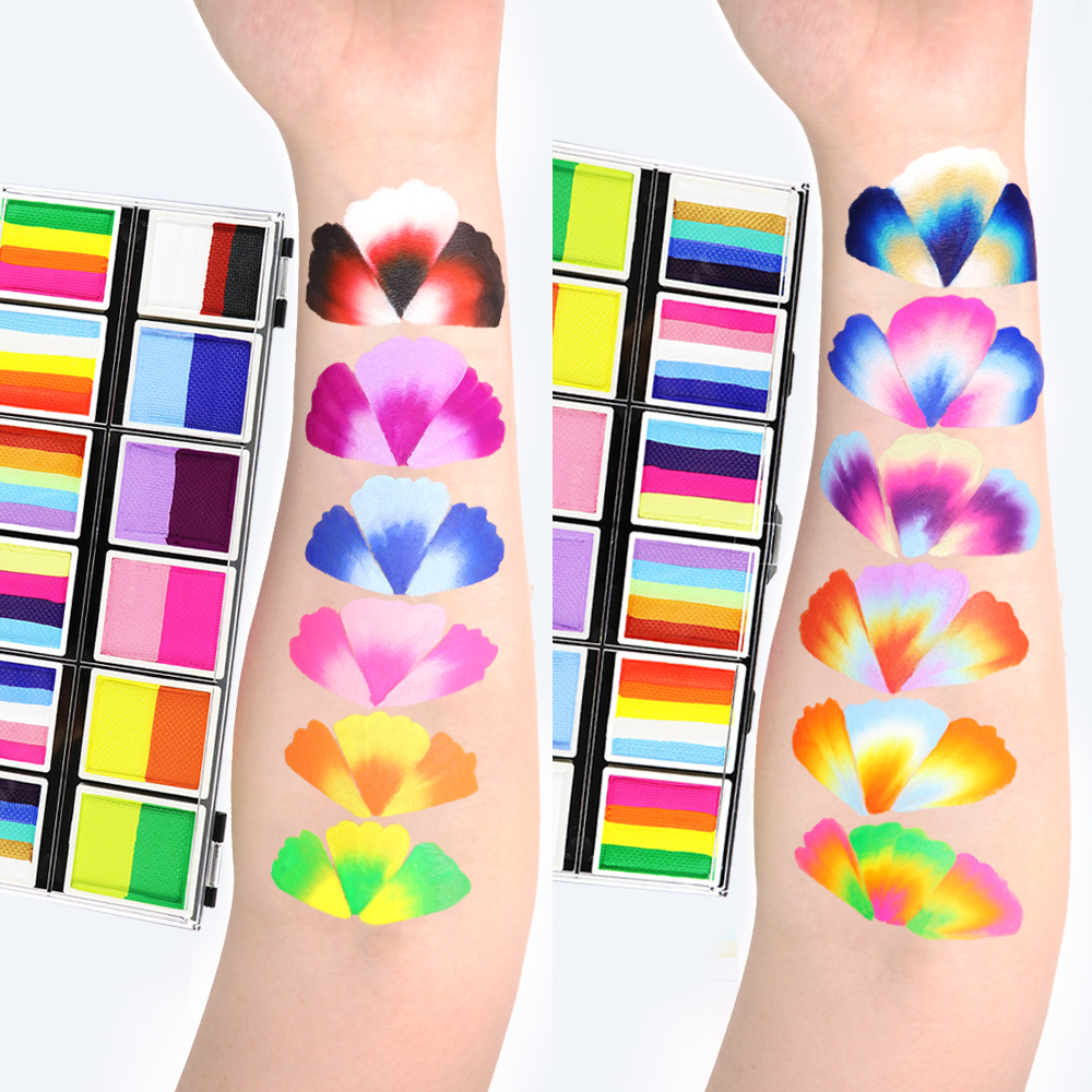 12 Color Multicolor Child Body - Beauty Makeup Kids ulasan dan harga