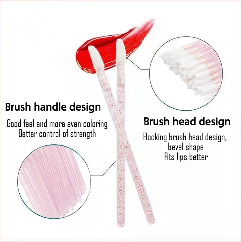 500PCS Disposable Lip Brush Ma - Beauty Makeup Eyeshadow ulasan dan harga