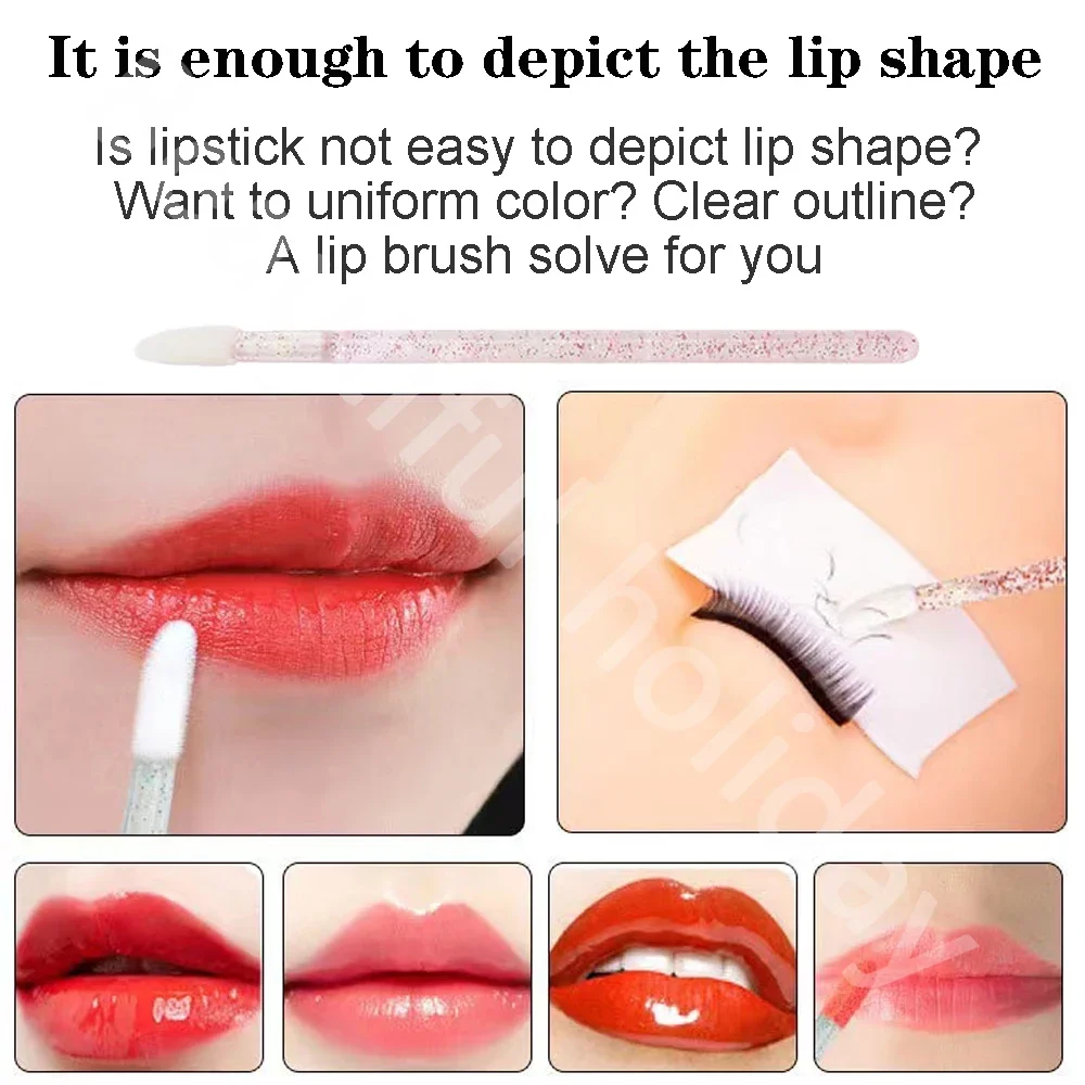 500PCS Disposable Lip Brush Ma - Beauty Makeup Eyeshadow ulasan dan harga