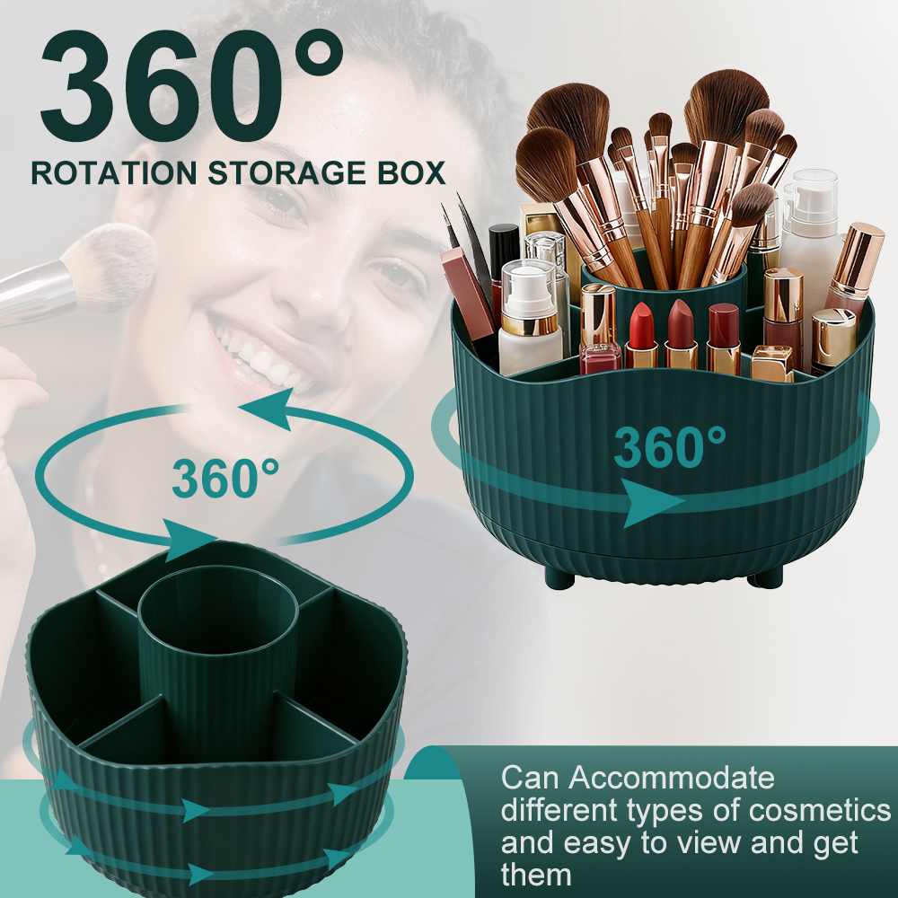 360° Rotating makeup Storage B - Beauty Makeup Lipstick ulasan dan harga