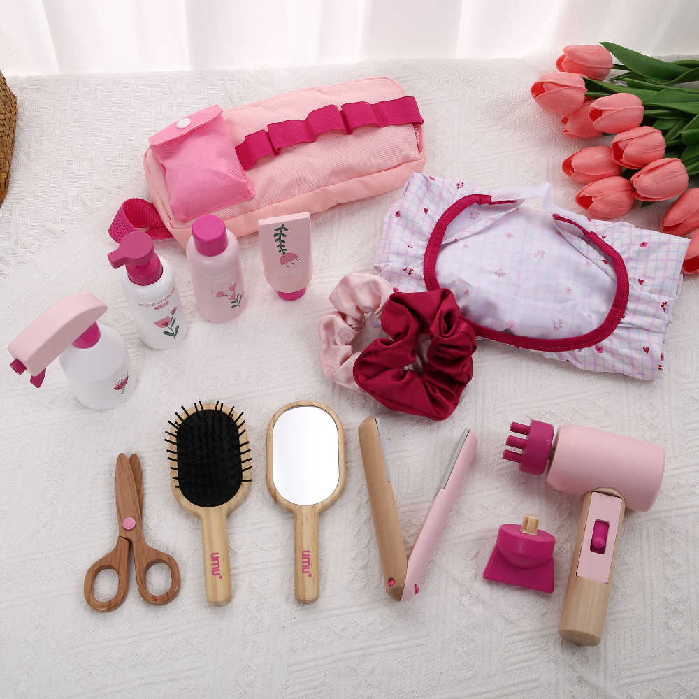 Wooden Makeup Toy Kits for Lit - Beauty Makeup Game ulasan dan harga