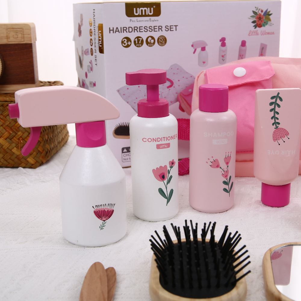 Wooden Makeup Toy Kits for Lit - Beauty Makeup Game ulasan dan harga