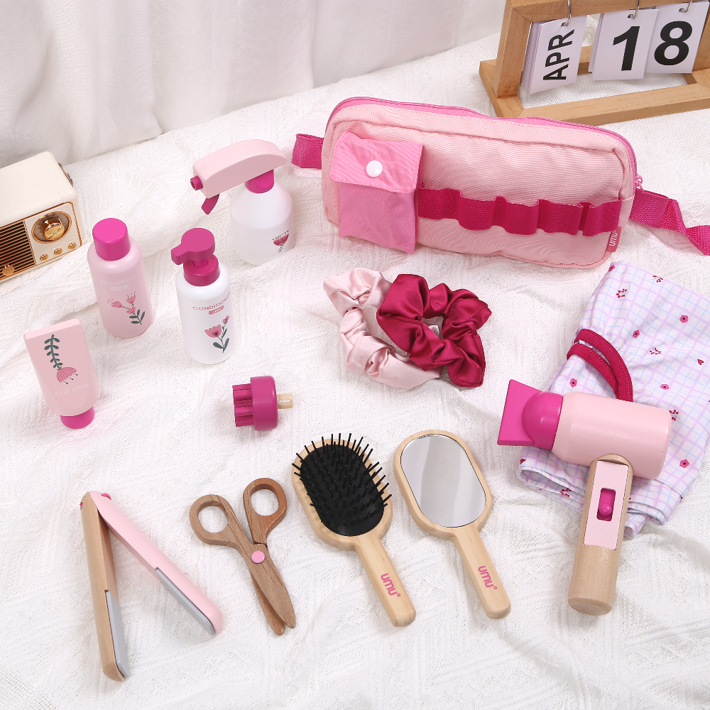 Wooden Makeup Toy Kits for Lit - Beauty Makeup Game ulasan dan harga