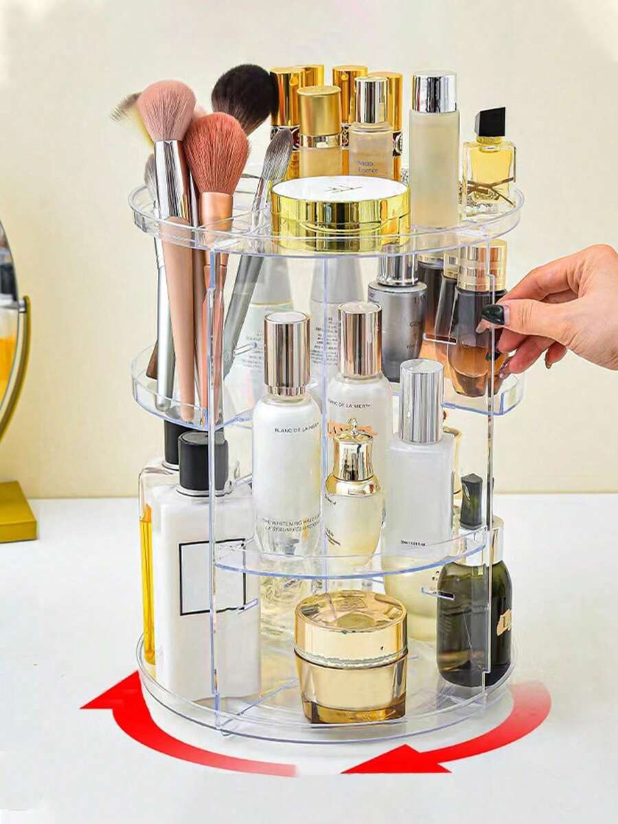 Rotating 360 Degree Acrylic Ma - Beauty Makeup Lipstick ulasan dan harga