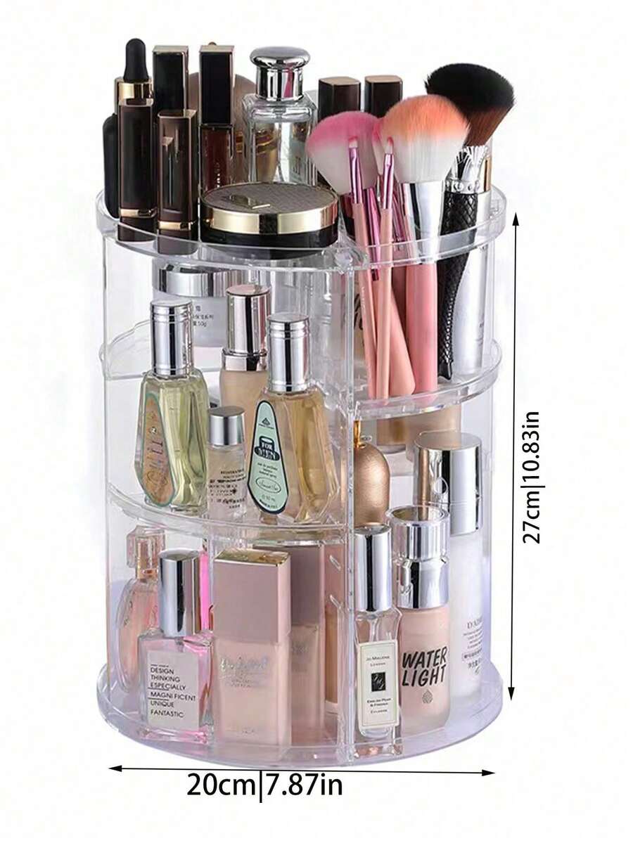 Rotating 360 Degree Acrylic Ma - Beauty Makeup Lipstick ulasan dan harga
