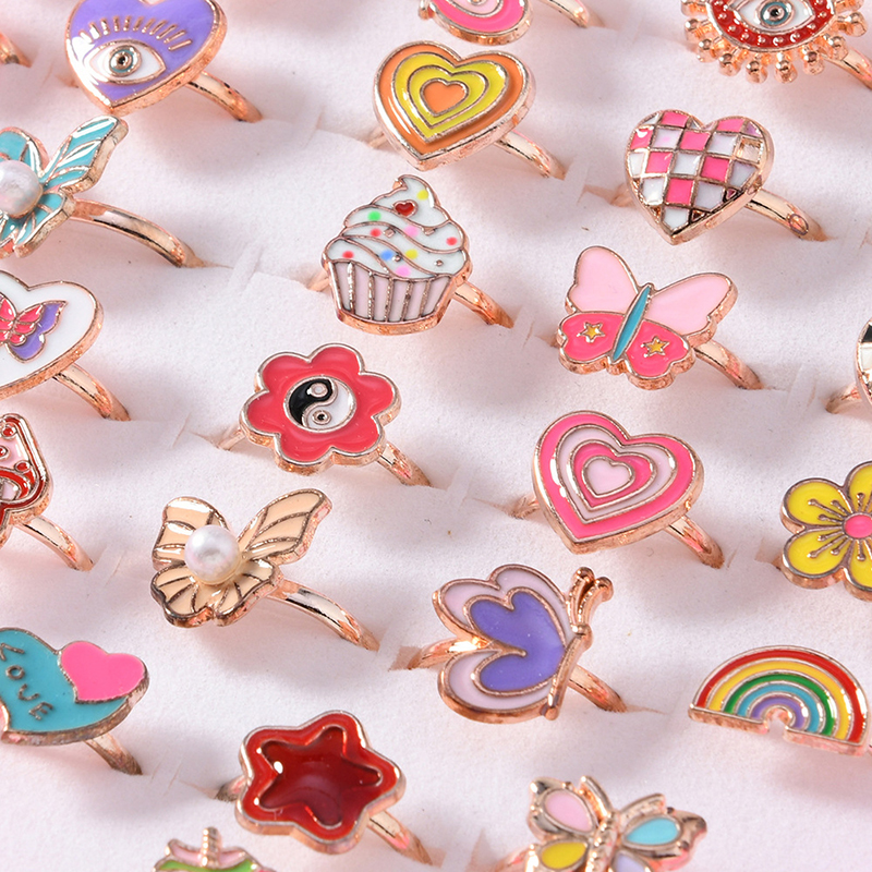 6/12/36pcs Adjustable Rings fo - Beauty Makeup Kids ulasan dan harga