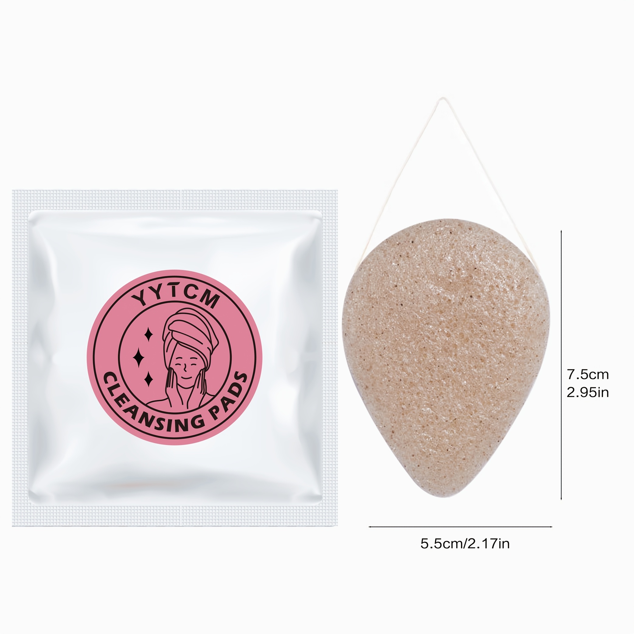 Walnut Seed Konjac Face Sponge - Beauty Makeup Sponge ulasan dan harga