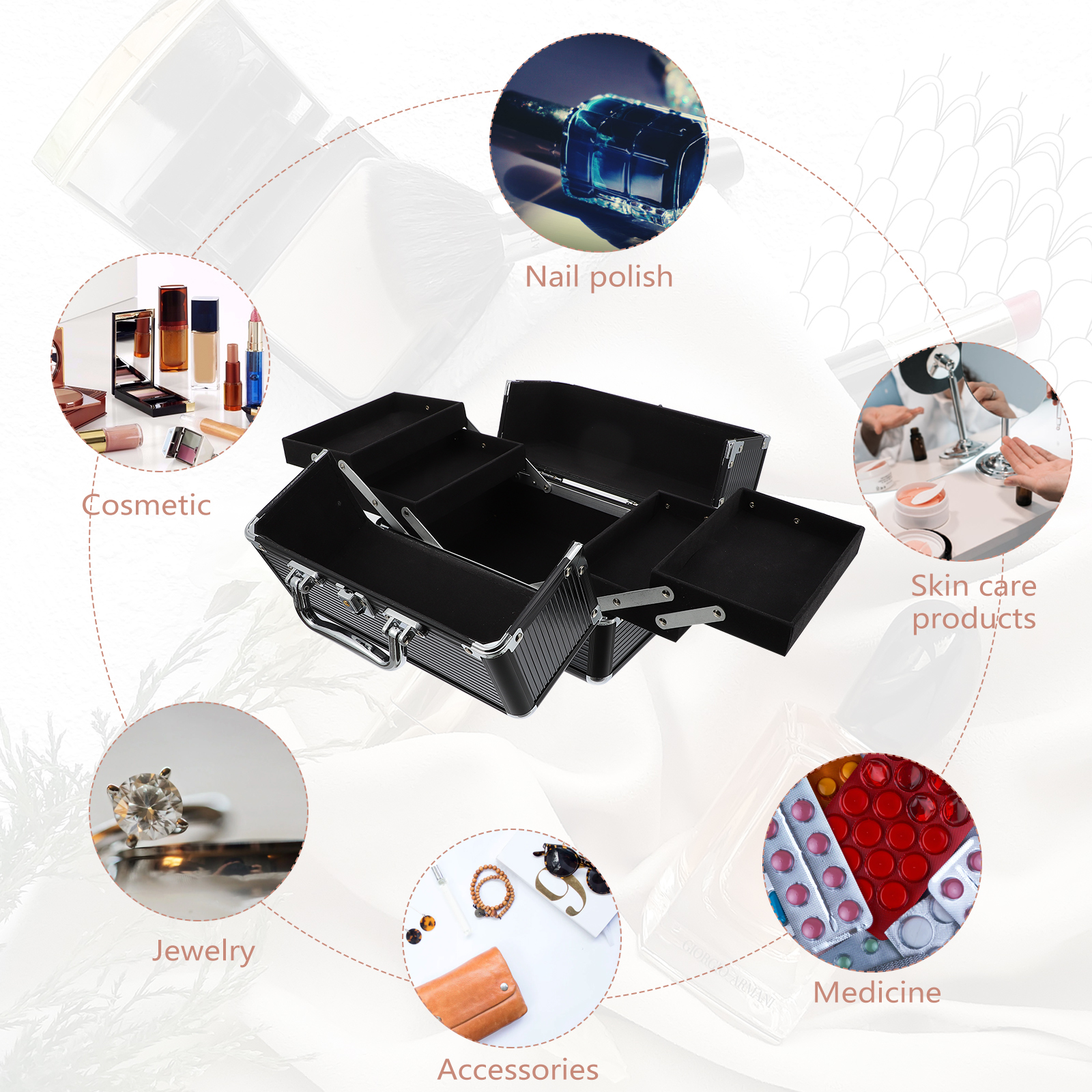 Makeup Case Handheld Storage C - Beauty Makeup Women ulasan dan harga