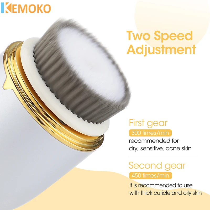 3 IN 1 Ultrasonic Facial Clean - Electric Face Cleanser Brush ulasan dan harga
