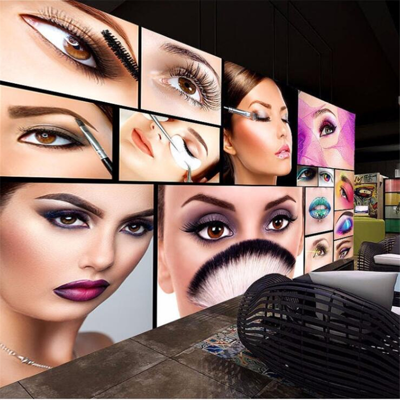 Custom photo wallpaper 3D mura - Beauty Makeup Wallpaper ulasan dan harga