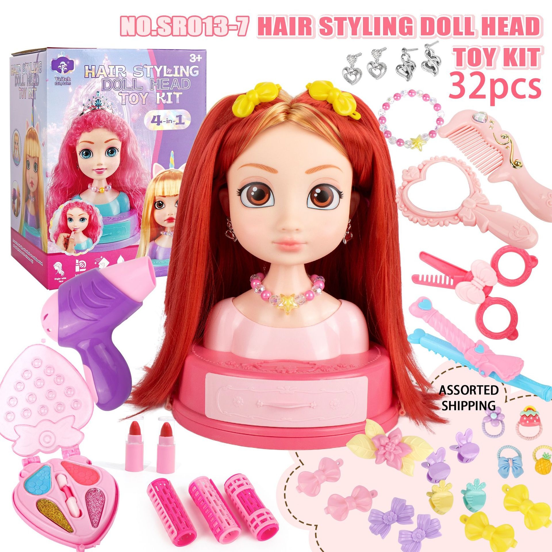 Hair Styling Doll Head Makeup  - Beauty Makeup Kids ulasan dan harga