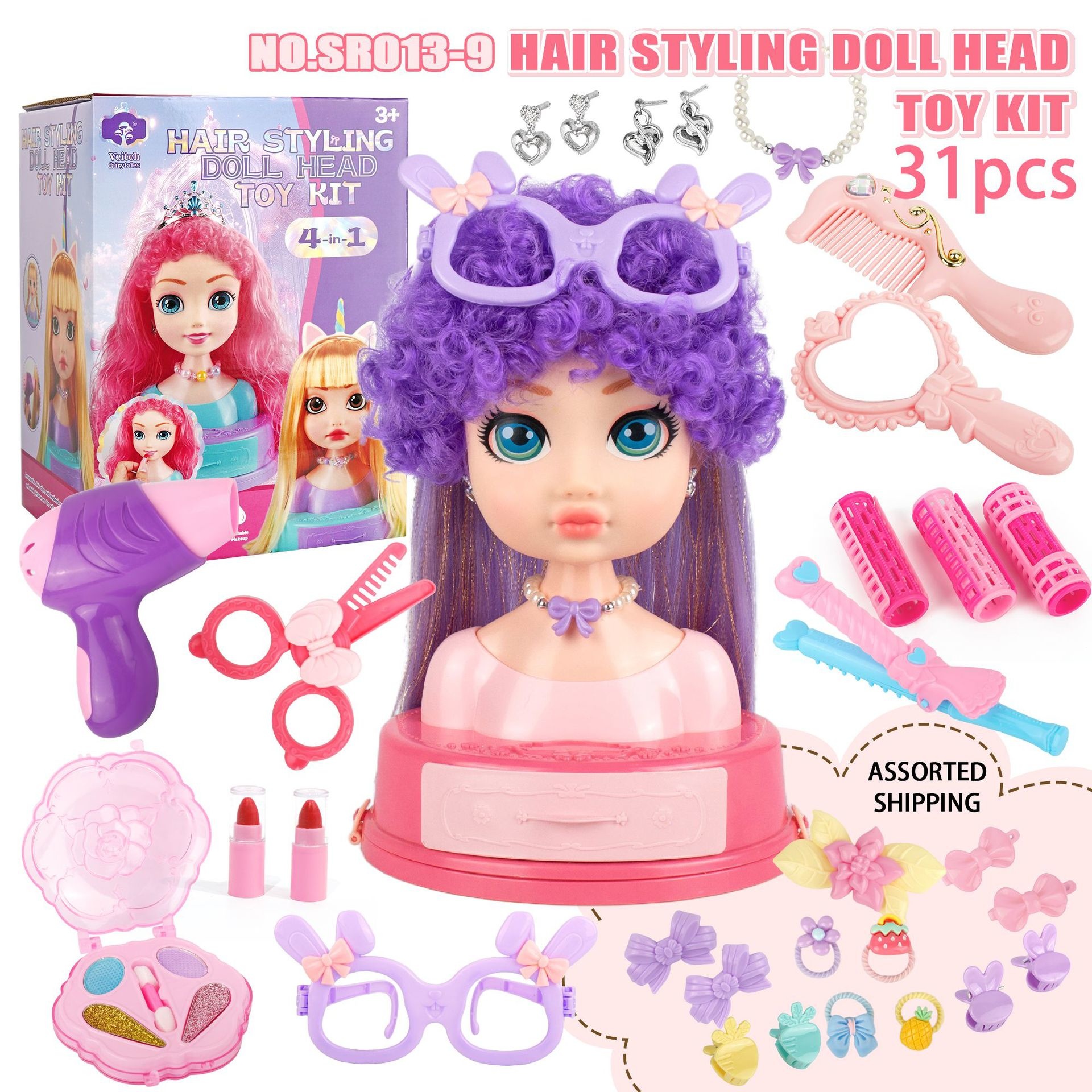 Hair Styling Doll Head Makeup  - Beauty Makeup Kids ulasan dan harga