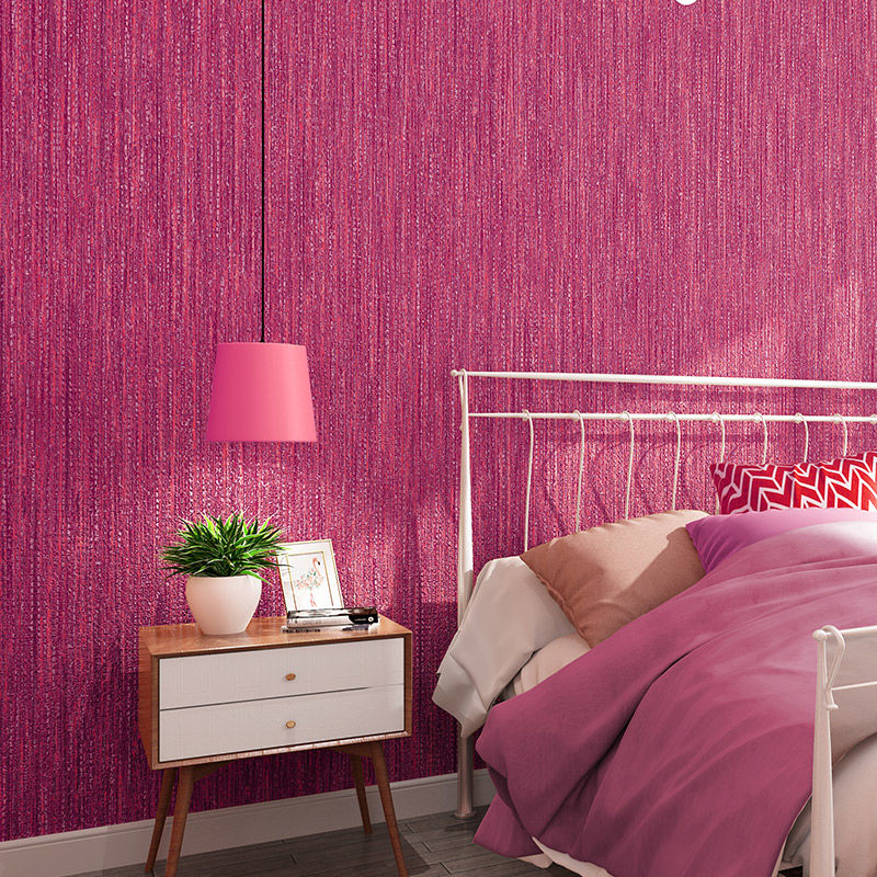 Japanese 3D Linen Striped Wall - Beauty Makeup Wallpaper ulasan dan harga
