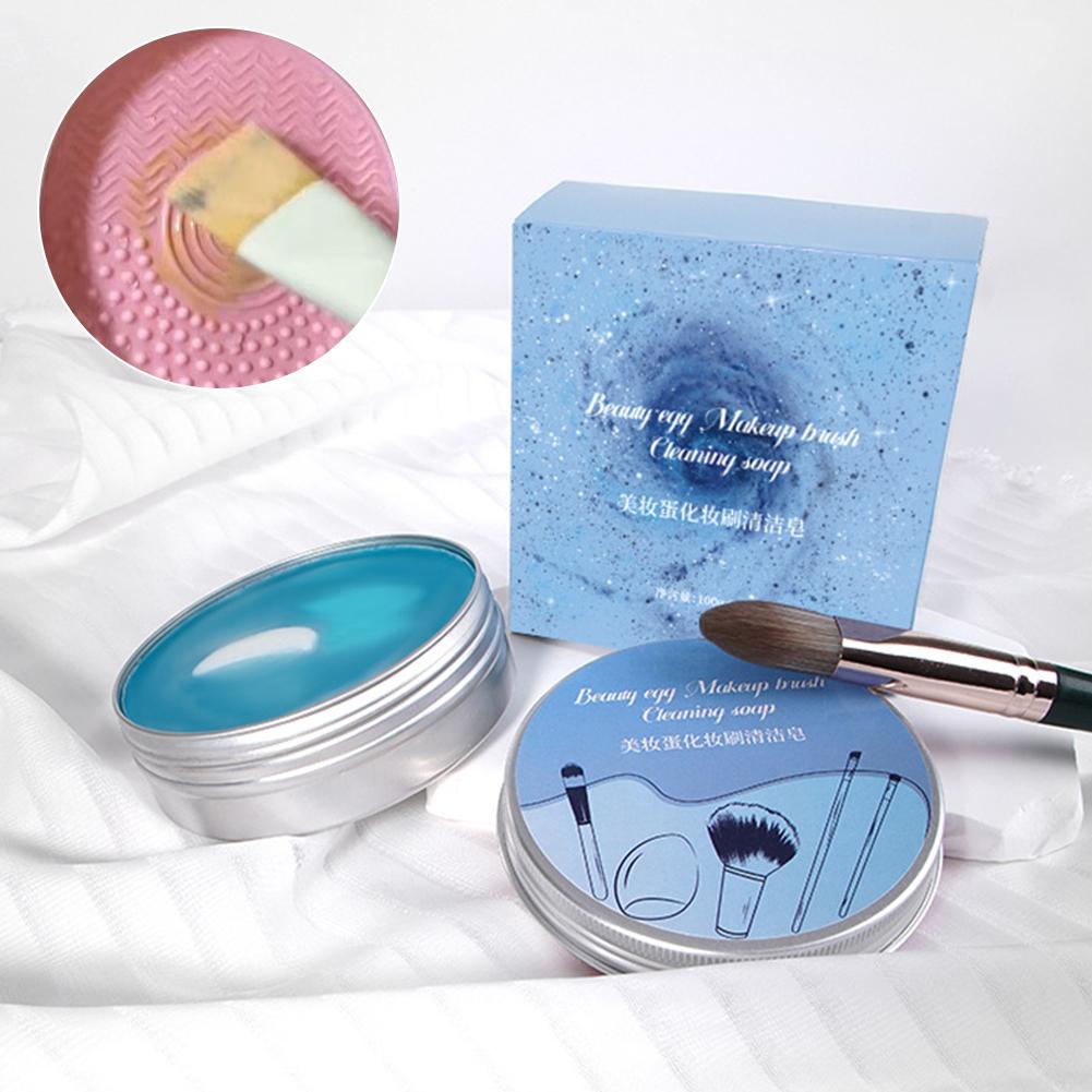 Heart-Shaped Cleansing Soap +  - Beauty Makeup Brushes ulasan dan harga