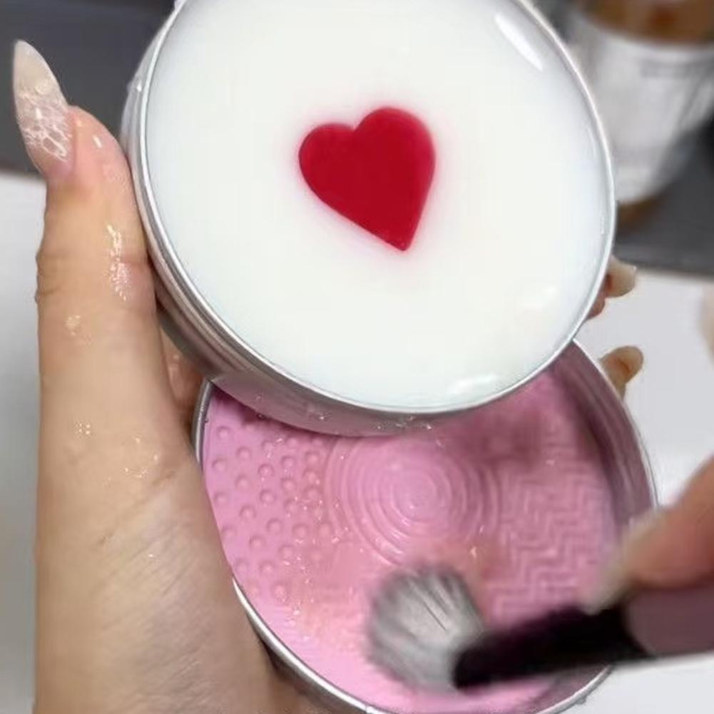 Heart-Shaped Cleansing Soap +  - Beauty Makeup Brushes ulasan dan harga
